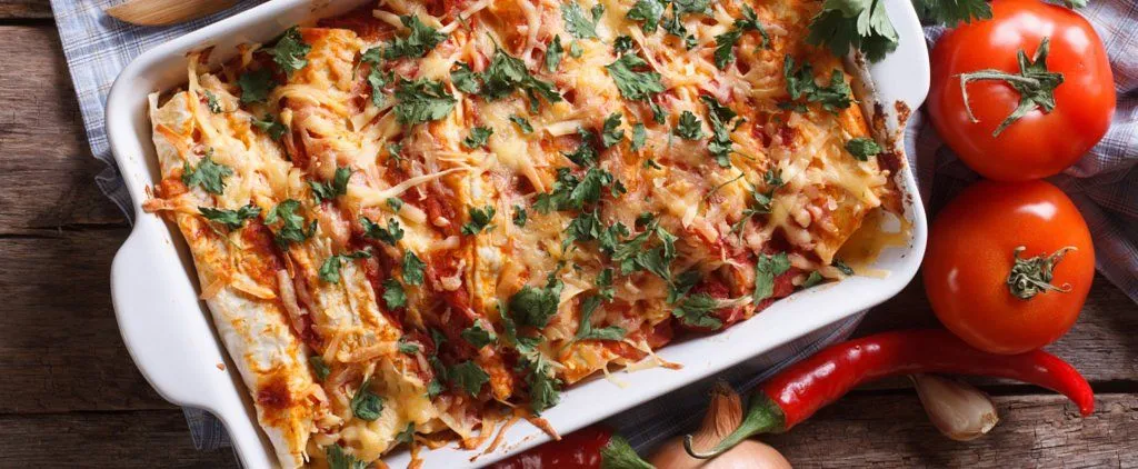 Creamy Crack Chicken Enchiladas